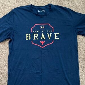 Under Armour Men's Blue 'Home of the Brave' Tee